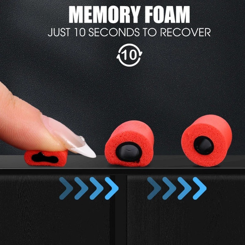 1-6 pasang earbud busa memori  - Earphone Foam Tip ulasan dan harga