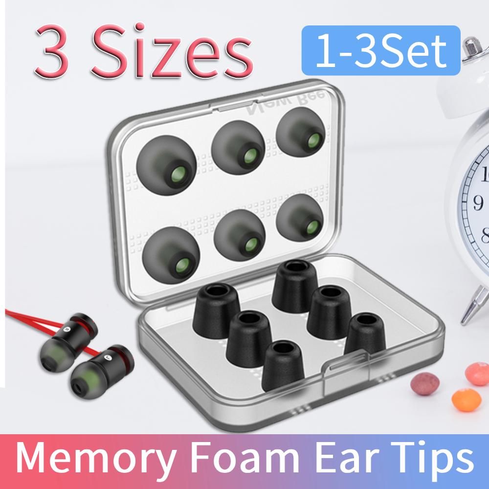 1-3Set Ujung Telinga Busa Memo - Earphone Foam Tip ulasan dan harga