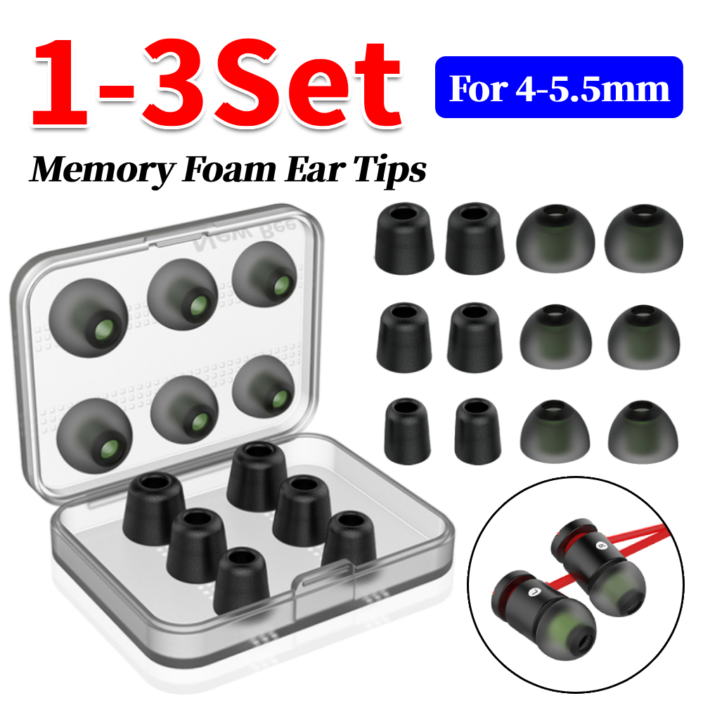 1-3Set Ujung Telinga Busa Memo - Earphone Foam Tip ulasan dan harga