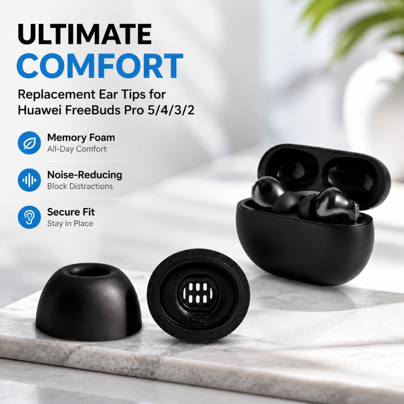 Ujung Telinga Busa Memori Tiga - Earphone Foam Tip ulasan dan harga